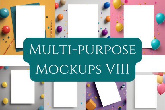 Classic Invitation Mockup Bundle VIII