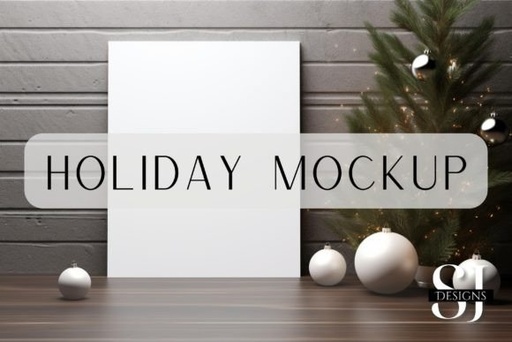 Winterful Holiday Invite Mockup