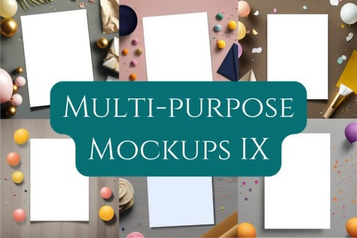 Classic Invitation Mockup Bundle IX