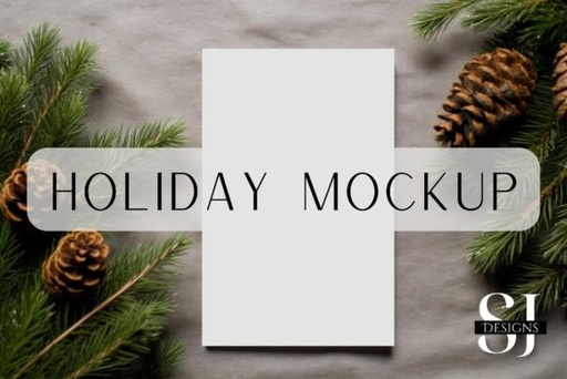 Holiday Party Invite Mockup