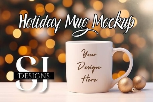 Holiday Mug Mockup